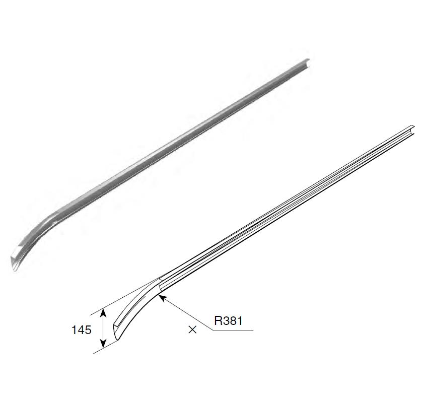 Short curve for low headroom 1,5 mm