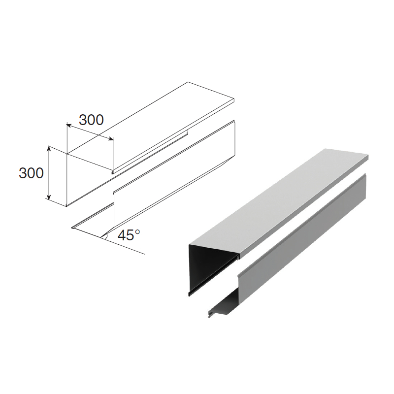 Shutter box bended RBN300