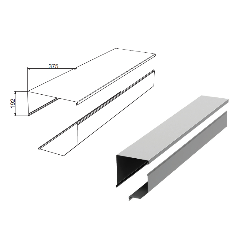 Shutter box bended RBN375