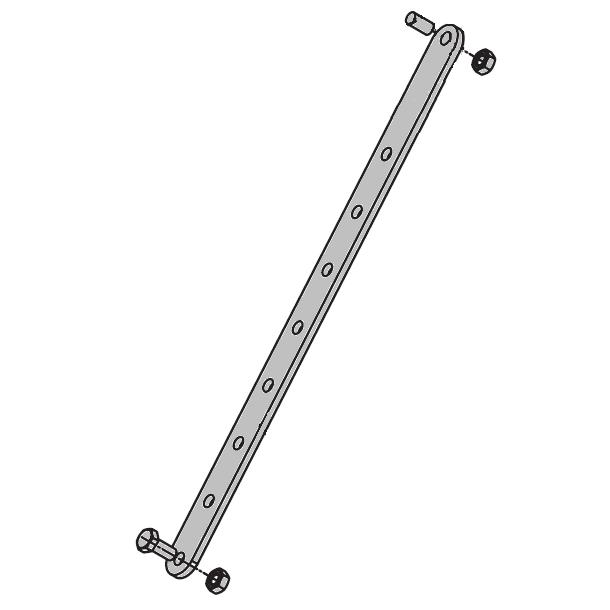 Straight extender rod