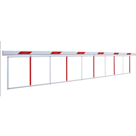 Set of aluminium skirt for barrier