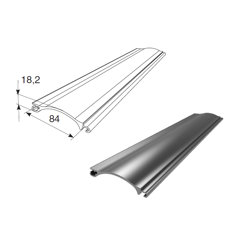 Extruded profile RHE84M